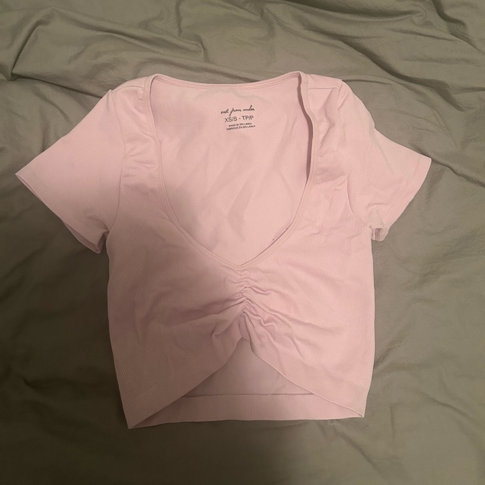 urban outfitters baby pink top
